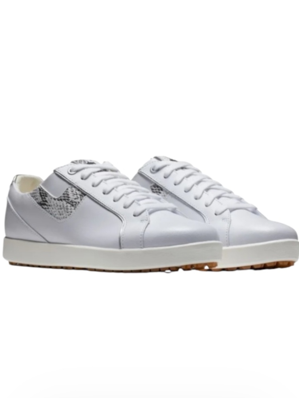 FootJoy Women’s Links Golf Shoes Spikeless Leather White Snake 7.5 - Picture 10 of 10